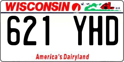 WI license plate 621YHD