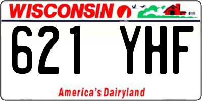 WI license plate 621YHF