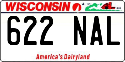 WI license plate 622NAL