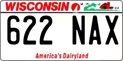 WI license plate 622NAX
