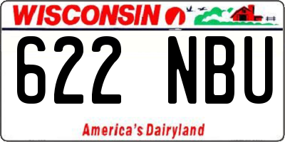 WI license plate 622NBU