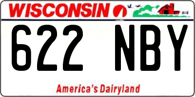 WI license plate 622NBY