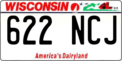 WI license plate 622NCJ