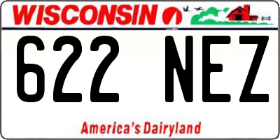 WI license plate 622NEZ