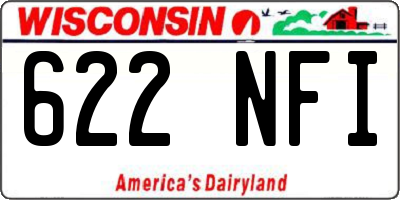 WI license plate 622NFI