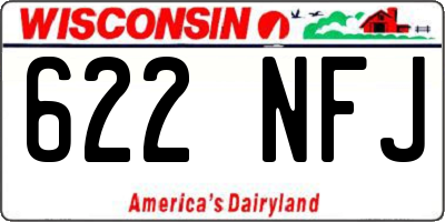 WI license plate 622NFJ