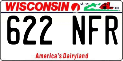 WI license plate 622NFR