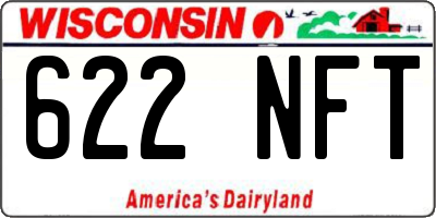 WI license plate 622NFT