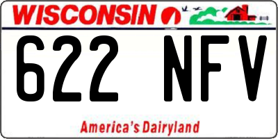 WI license plate 622NFV