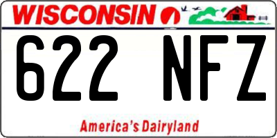 WI license plate 622NFZ