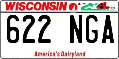 WI license plate 622NGA