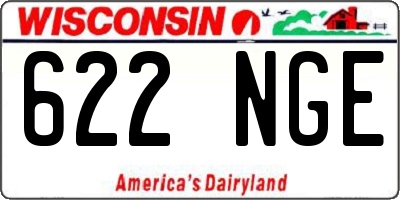WI license plate 622NGE
