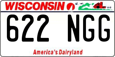 WI license plate 622NGG