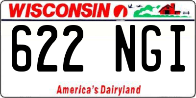 WI license plate 622NGI