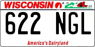 WI license plate 622NGL