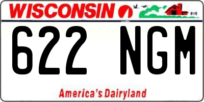 WI license plate 622NGM