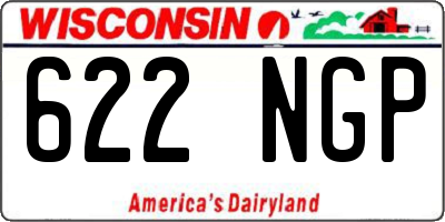 WI license plate 622NGP