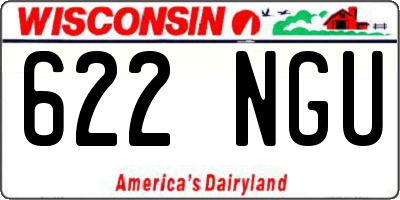 WI license plate 622NGU
