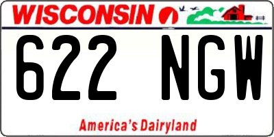 WI license plate 622NGW