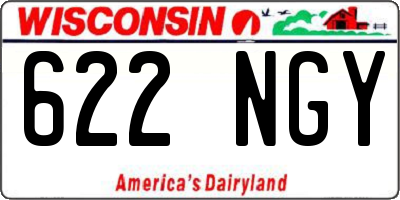 WI license plate 622NGY