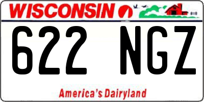 WI license plate 622NGZ
