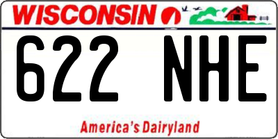 WI license plate 622NHE