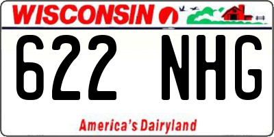 WI license plate 622NHG