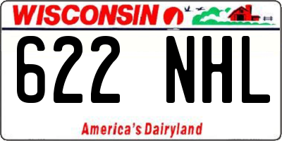 WI license plate 622NHL