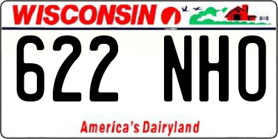 WI license plate 622NHO
