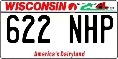 WI license plate 622NHP