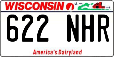WI license plate 622NHR