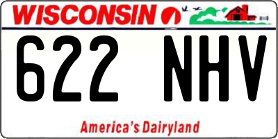 WI license plate 622NHV