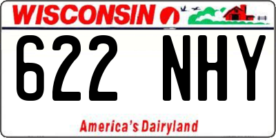 WI license plate 622NHY