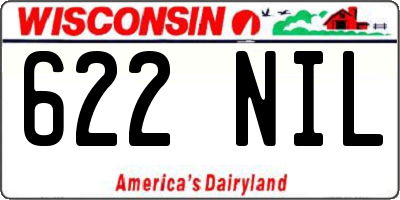 WI license plate 622NIL