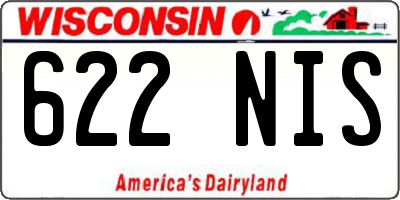 WI license plate 622NIS