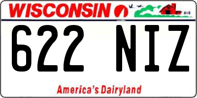 WI license plate 622NIZ