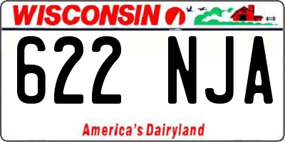 WI license plate 622NJA