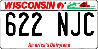 WI license plate 622NJC
