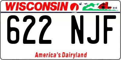 WI license plate 622NJF