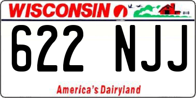 WI license plate 622NJJ