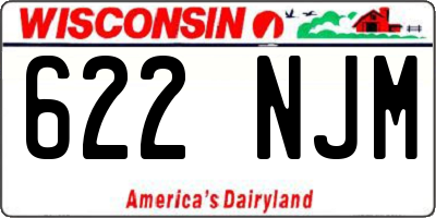 WI license plate 622NJM