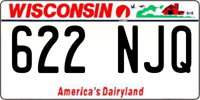 WI license plate 622NJQ