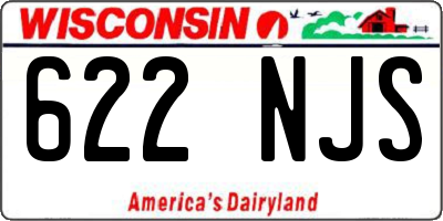 WI license plate 622NJS