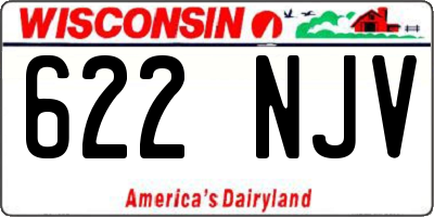 WI license plate 622NJV