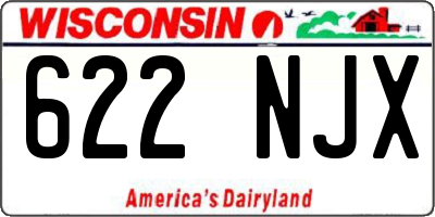 WI license plate 622NJX