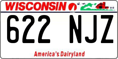 WI license plate 622NJZ