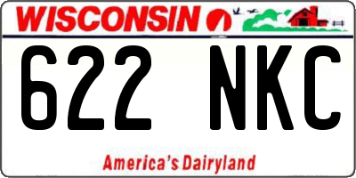 WI license plate 622NKC