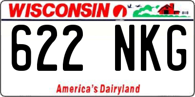 WI license plate 622NKG