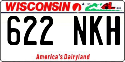 WI license plate 622NKH