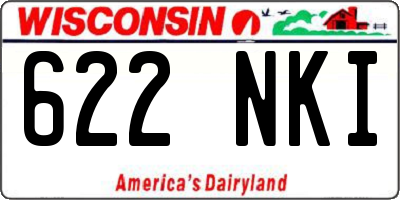 WI license plate 622NKI